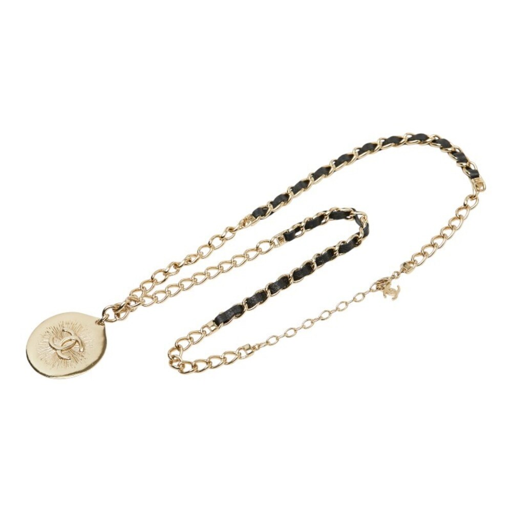 CHANEL Black Leather Logo Necklace - Picture 3 of 5